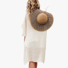 Load image into Gallery viewer, Natural Crochet Top/Coverup
