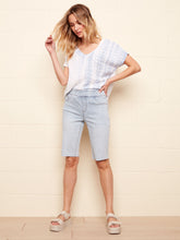 Load image into Gallery viewer, Charlie B Bleach Blue Pull-On Bermuda Shorts - Size 4
