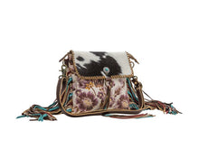 Load image into Gallery viewer, Myra Floral Small &amp; Crossbody Bag w/Fringe
