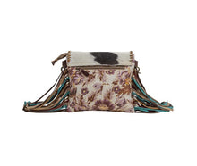 Load image into Gallery viewer, Myra Floral Small &amp; Crossbody Bag w/Fringe
